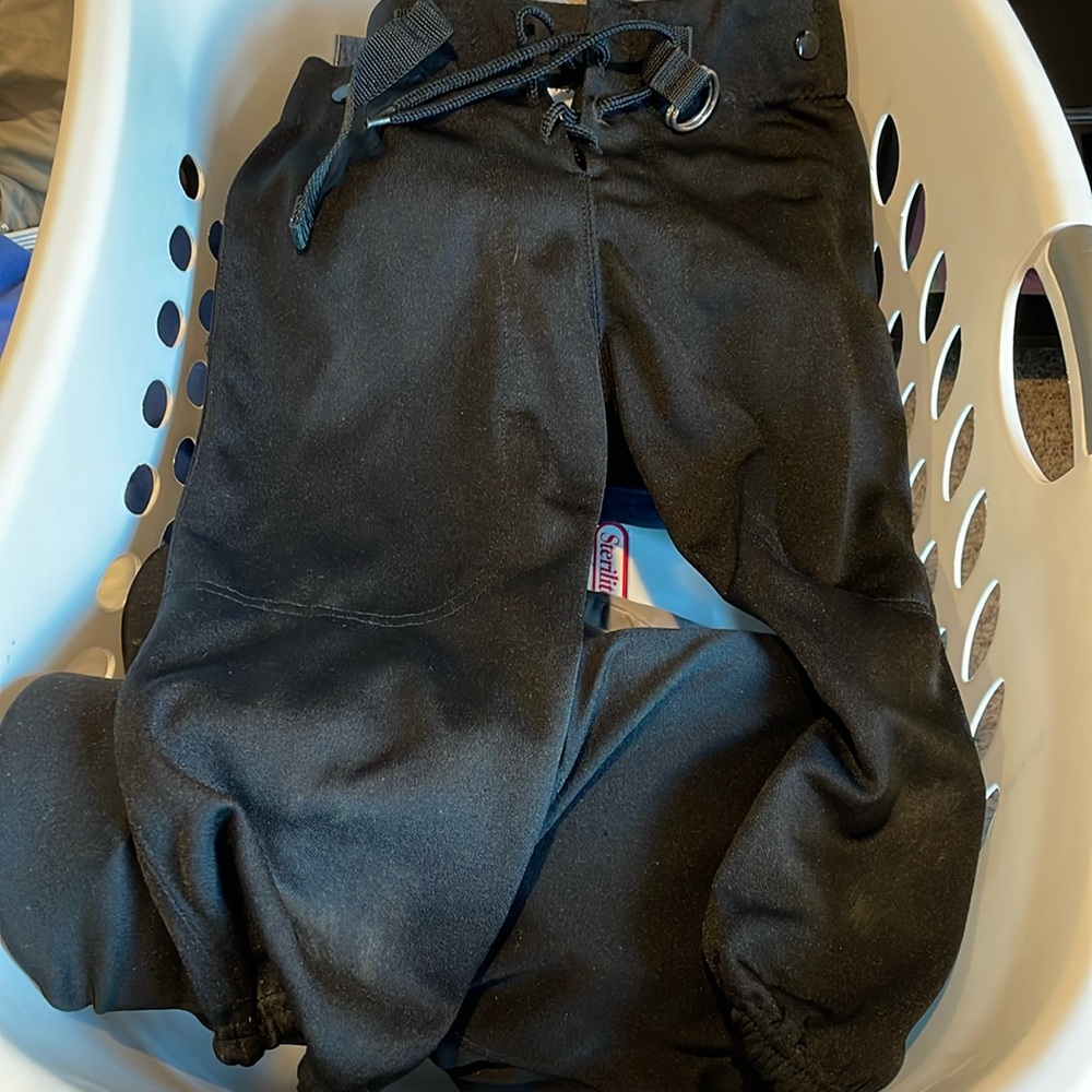 Martin Youth Medium Black Football Pants-No Pads.